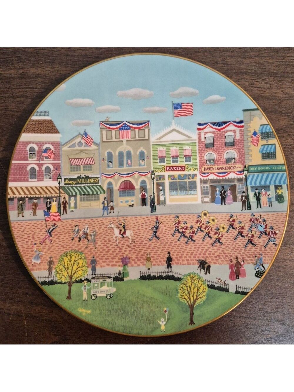 Royal Doulton Fourth of July Parade Collector's Plate by C.A. Brown, 1982